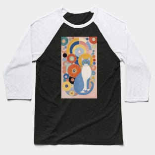 Feline Kaleidoscope: Inspired by Hilma af Klint Baseball T-Shirt